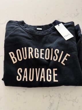 Clare V. Sweatshirt- Bourgeoisie Sauvage- Size M